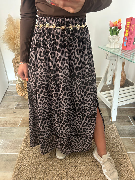 Jupe longue LÉOPARD