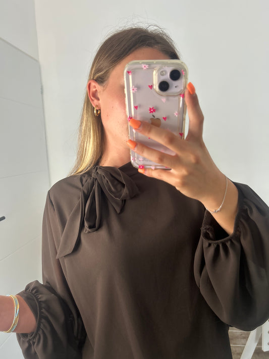 Blouse VICO marron foncé