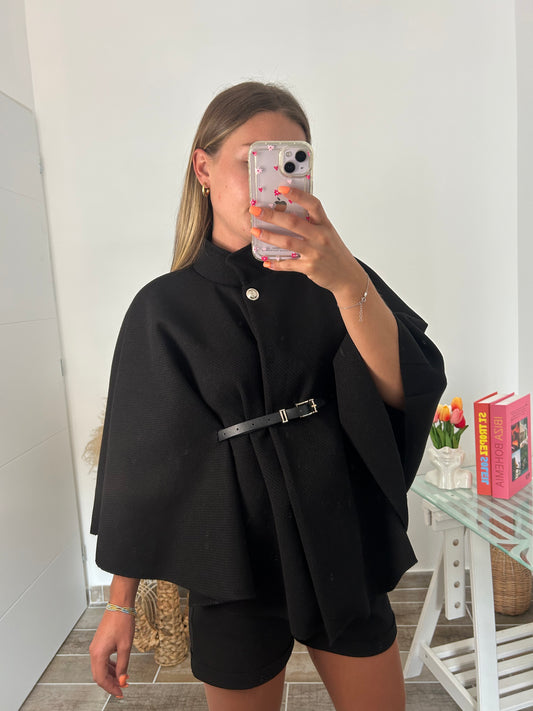 Cape Poncho LYA noir