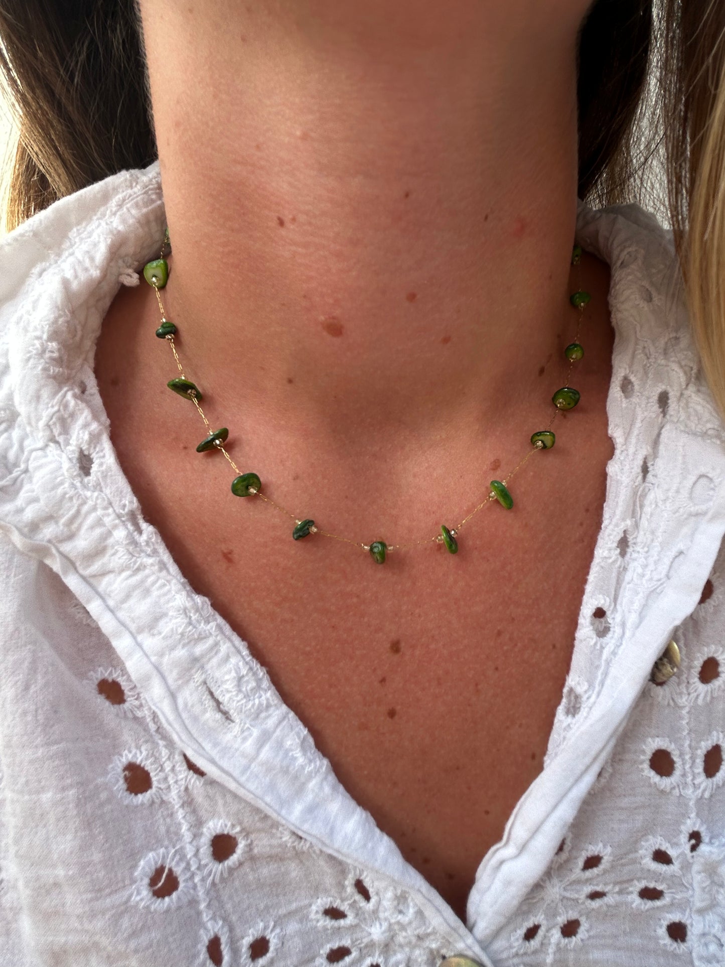 Collier PIERRES VERT
