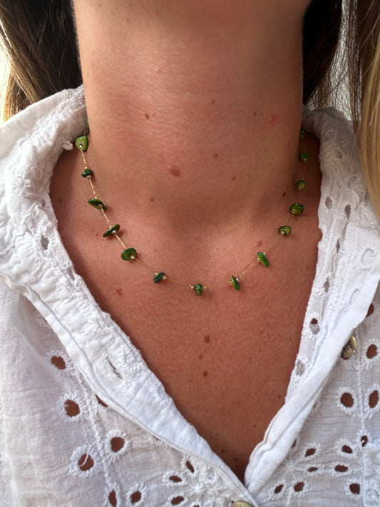Collier PIERRES VERT
