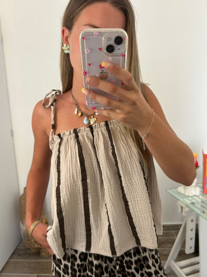 Top COLINE rayé