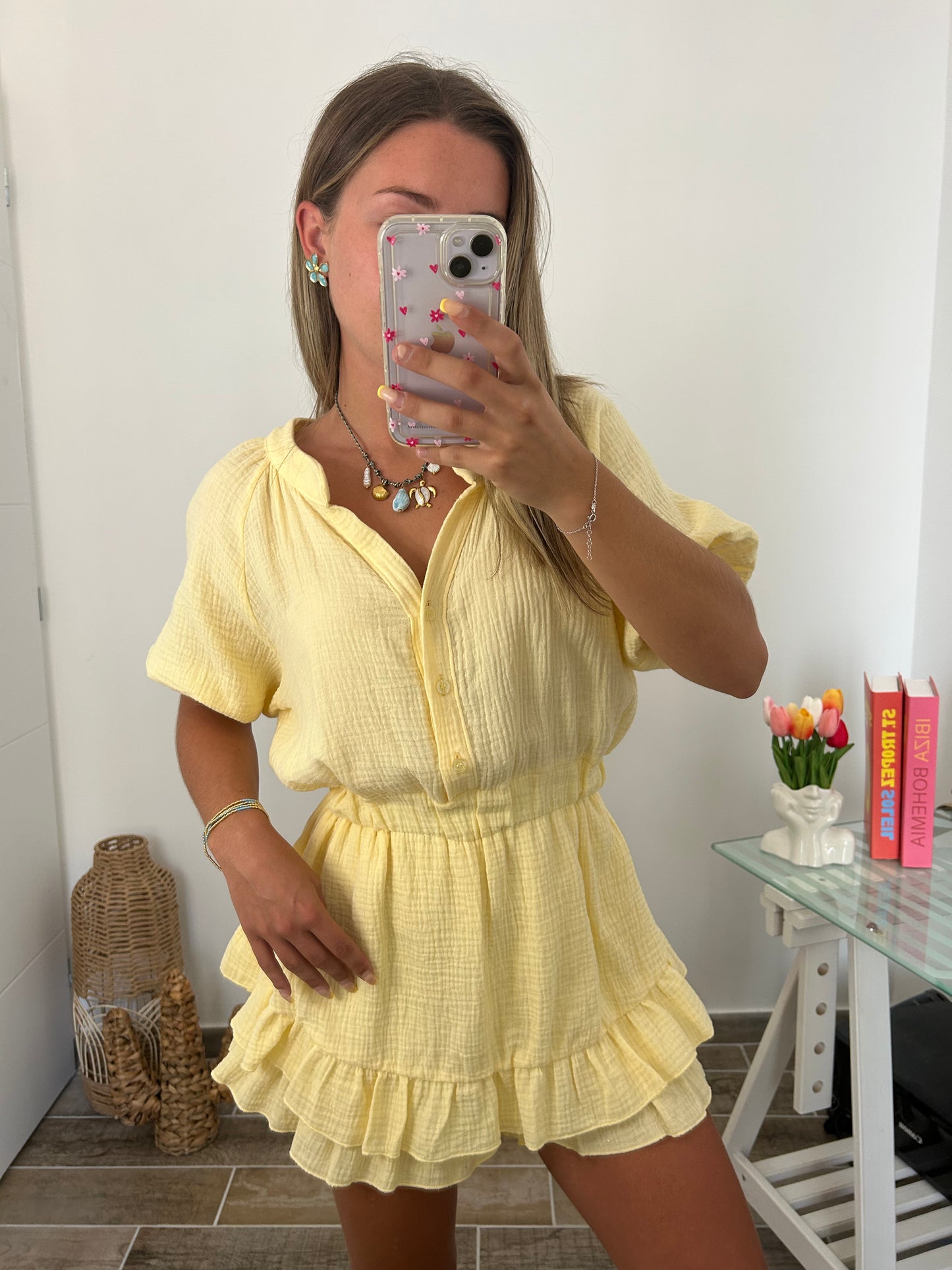 Robe/short JULY jaune