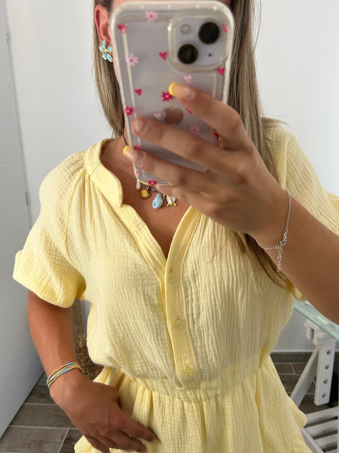 Robe/short JULY jaune