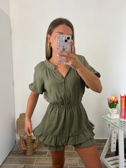 Robe/short JULY kaki