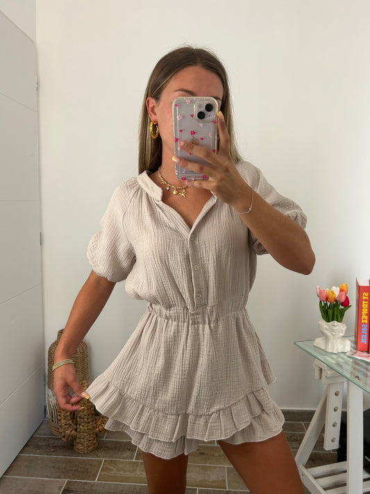 Robe/short JULY beige