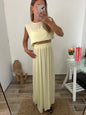 Ensemble blouse et jupe MARIA jaune