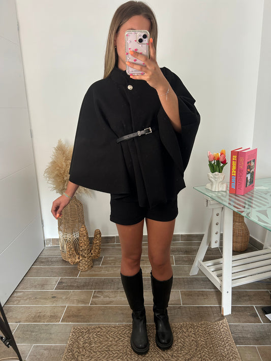 Cape Poncho LYA noir