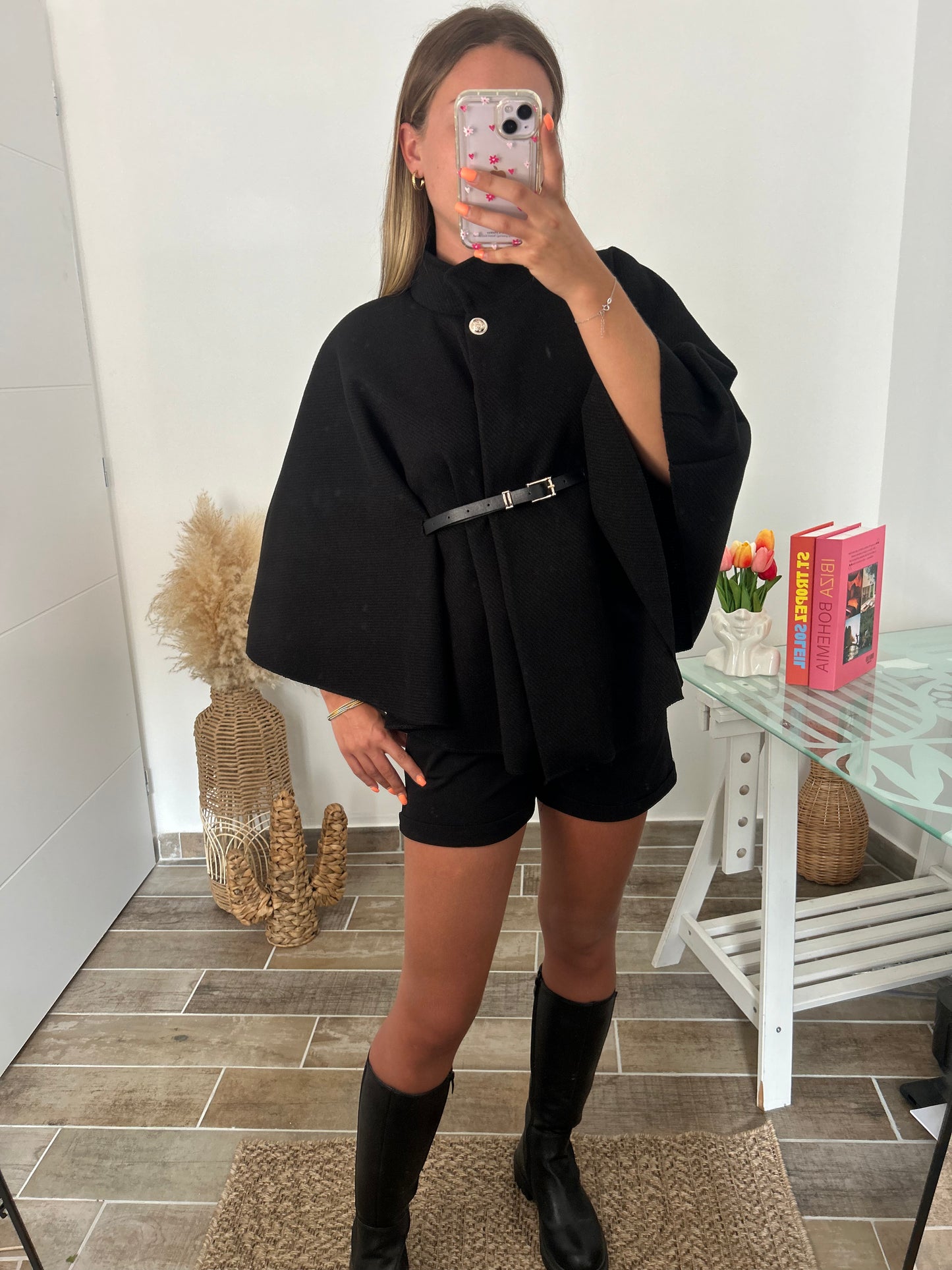Cape Poncho LYA noir