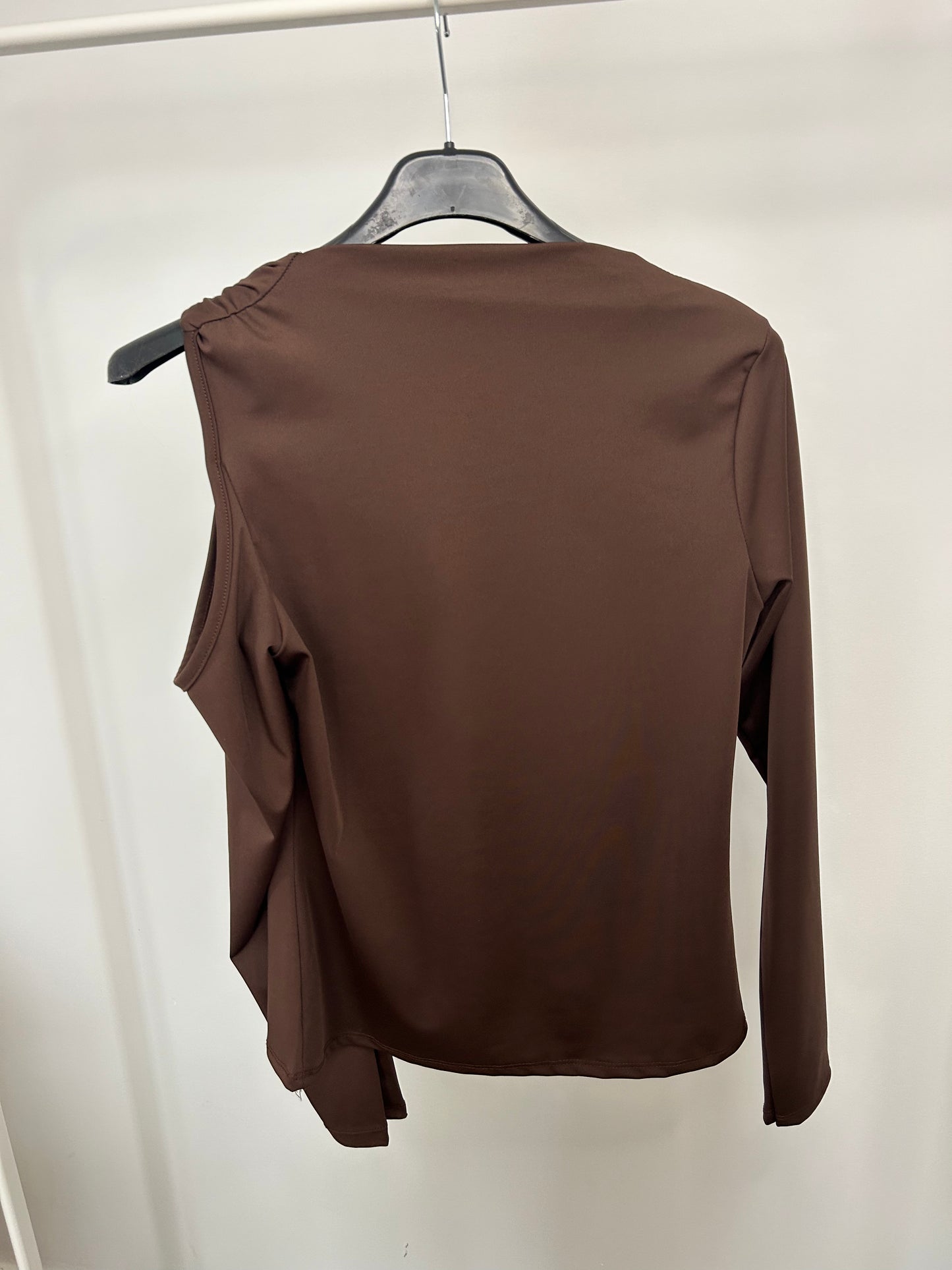 Top ÉLÉGANCE brun foncé